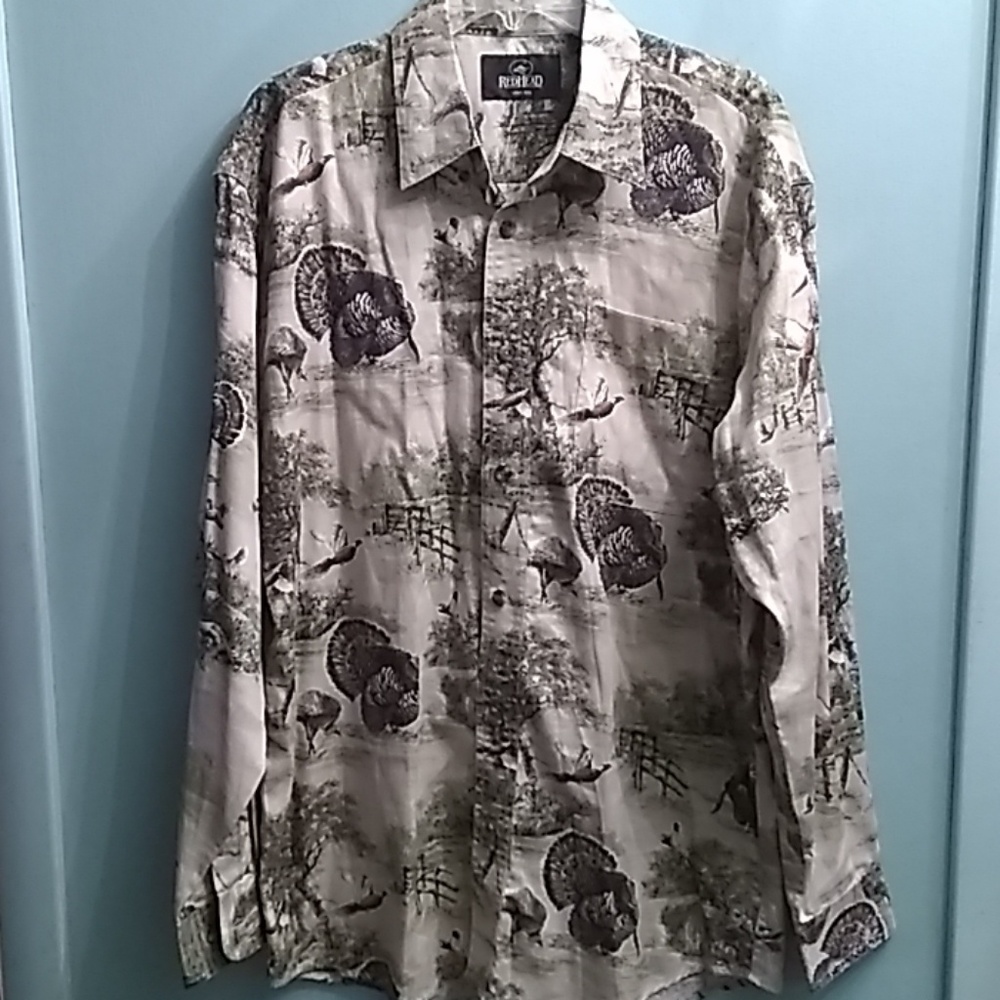 Men's Outdoor Turkey scene shirt